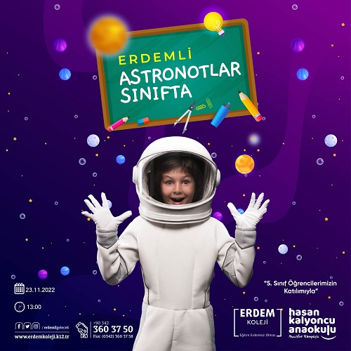 Erdemli Astronotlar Sınıfta